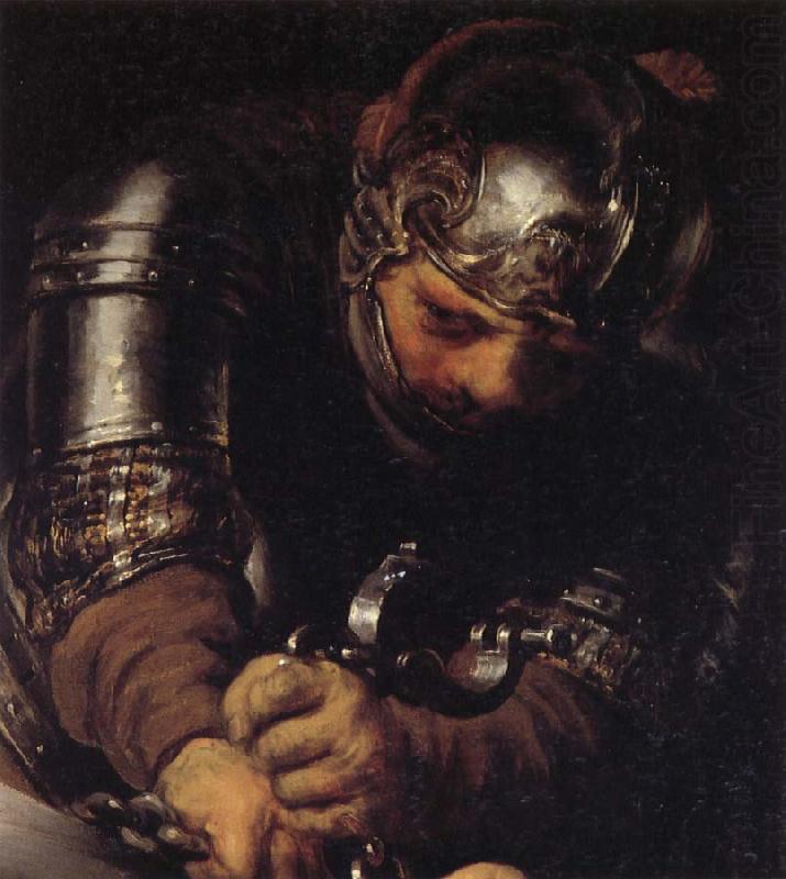 Details of the Blinding of Samson, Rembrandt van rijn